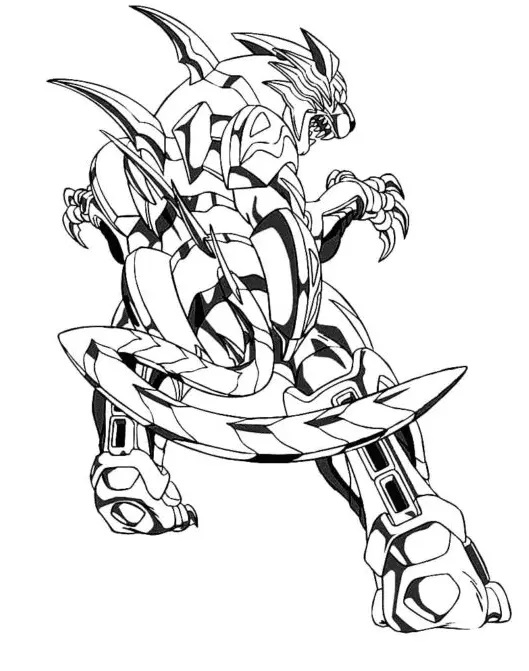 Çocuklar İçin Bakugan Boyama Sayfaları 