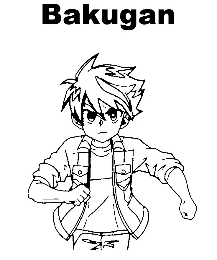 Çocuklar İçin Bakugan Boyama Sayfaları 