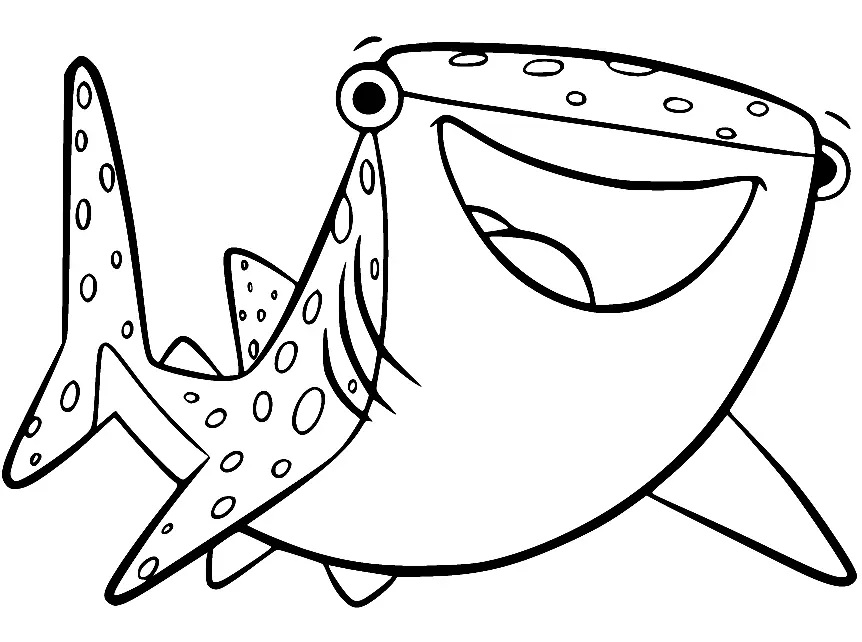 Çocuklar İçin Balık Dory Boyama Sayfaları 