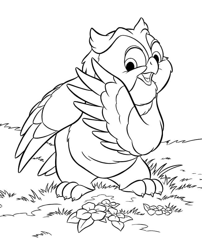 Çocuklar İçin Bambi Boyama Sayfaları 
