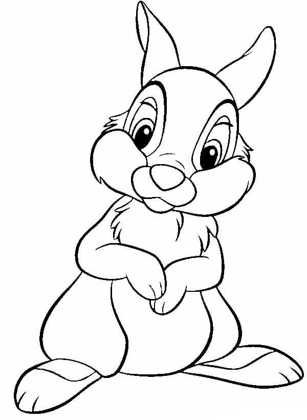 Çocuklar İçin Bambi Boyama Sayfaları 