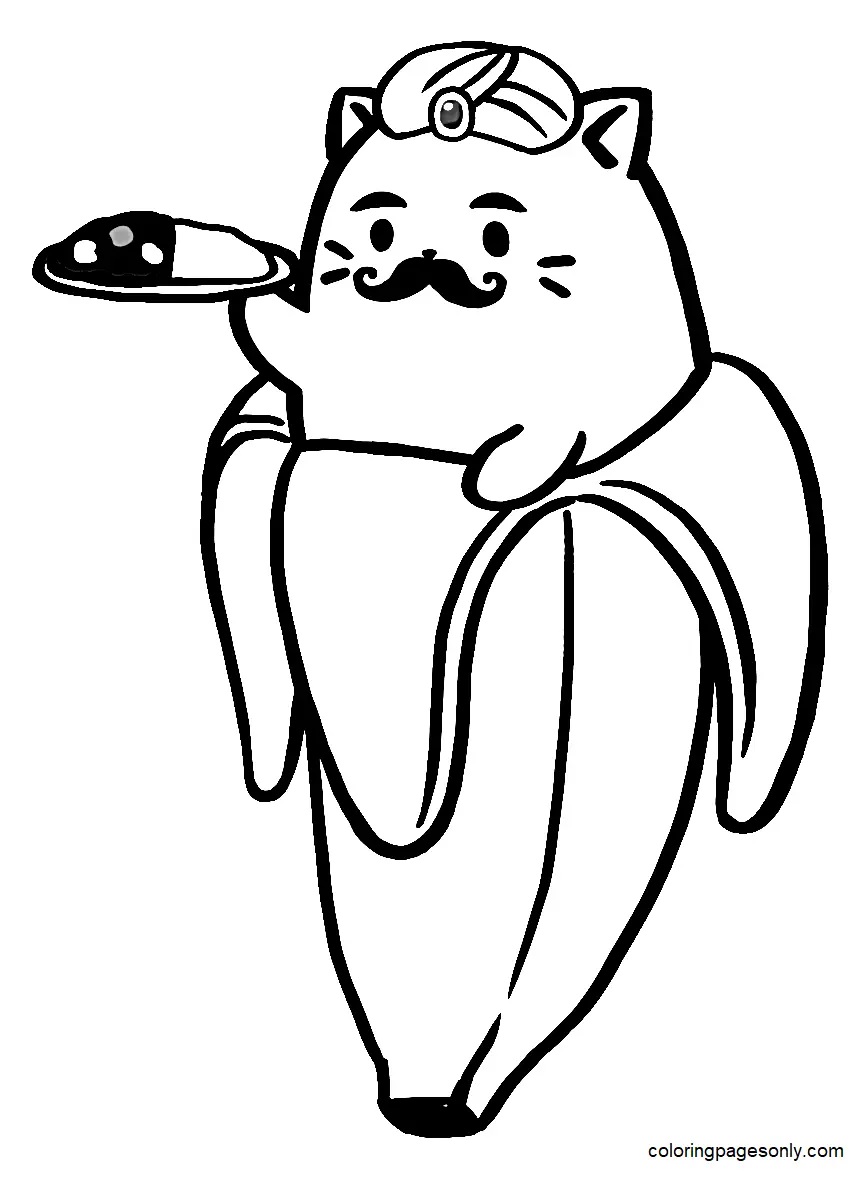 Çocuklar İçin Bananya Boyama Sayfaları 