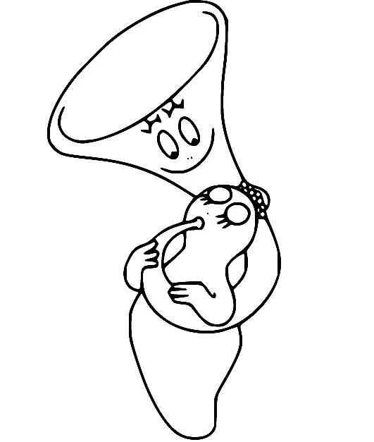 Çocuklar İçin Barbapapa Boyama Sayfaları 
