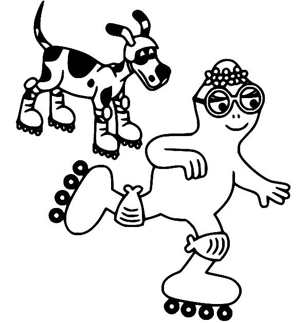Çocuklar İçin Barbapapa Boyama Sayfaları 