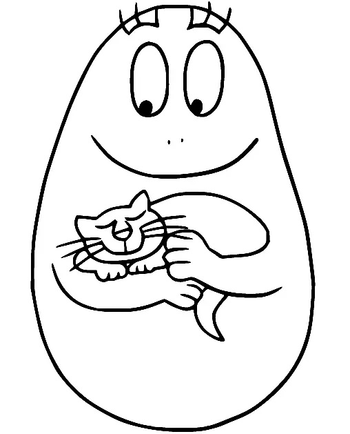 Çocuklar İçin Barbapapa Boyama Sayfaları 