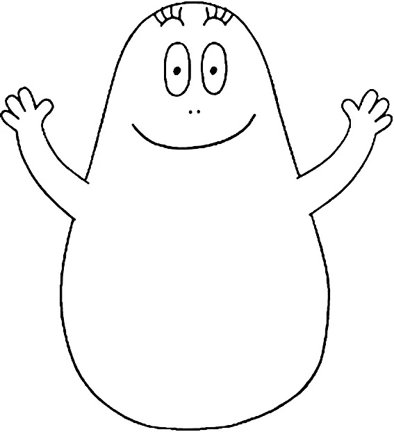 Çocuklar İçin Barbapapa Boyama Sayfaları 
