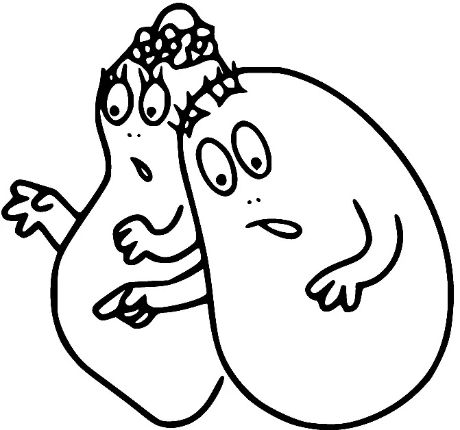 Çocuklar İçin Barbapapa Boyama Sayfaları 