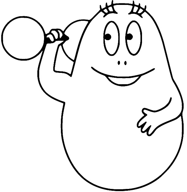 Çocuklar İçin Barbapapa Boyama Sayfaları 