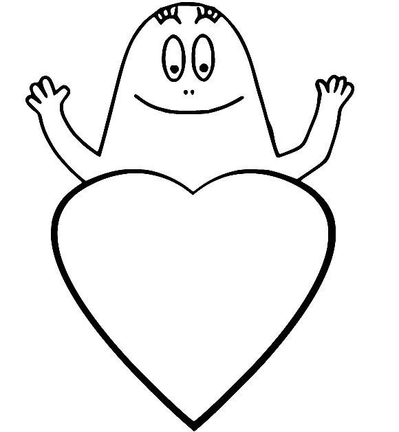 Çocuklar İçin Barbapapa Boyama Sayfaları 
