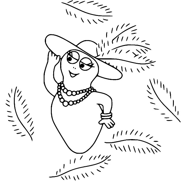 Çocuklar İçin Barbapapa Boyama Sayfaları 