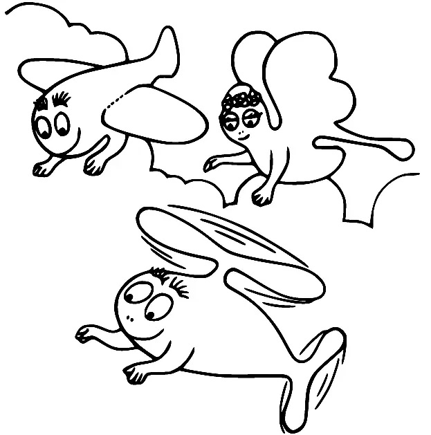 Çocuklar İçin Barbapapa Boyama Sayfaları 