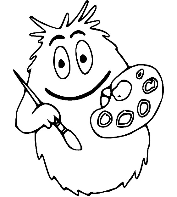 Çocuklar İçin Barbapapa Boyama Sayfaları 