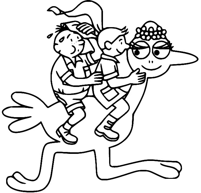 Çocuklar İçin Barbapapa Boyama Sayfaları 