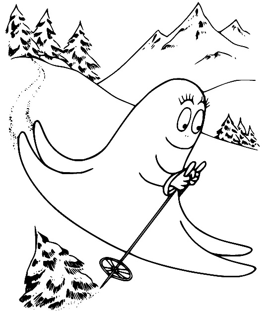 Çocuklar İçin Barbapapa Boyama Sayfaları 
