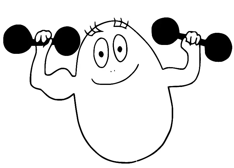 Çocuklar İçin Barbapapa Boyama Sayfaları 