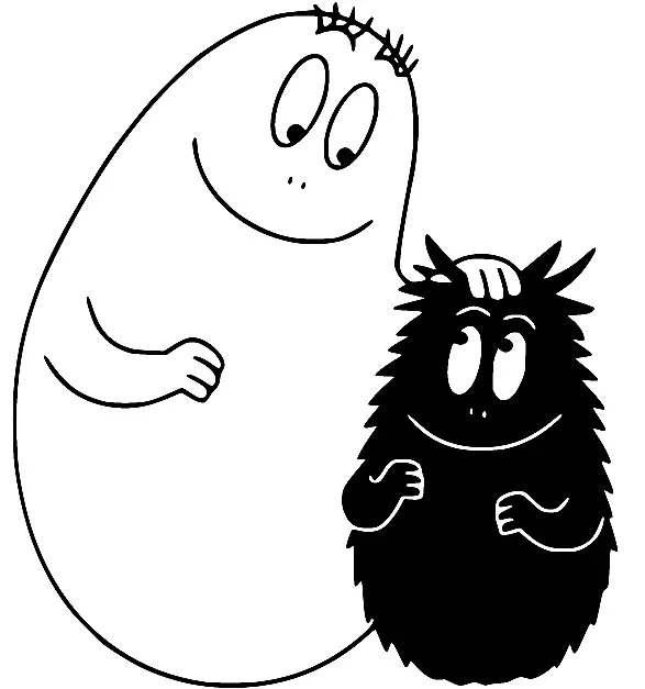 Çocuklar İçin Barbapapa Boyama Sayfaları 