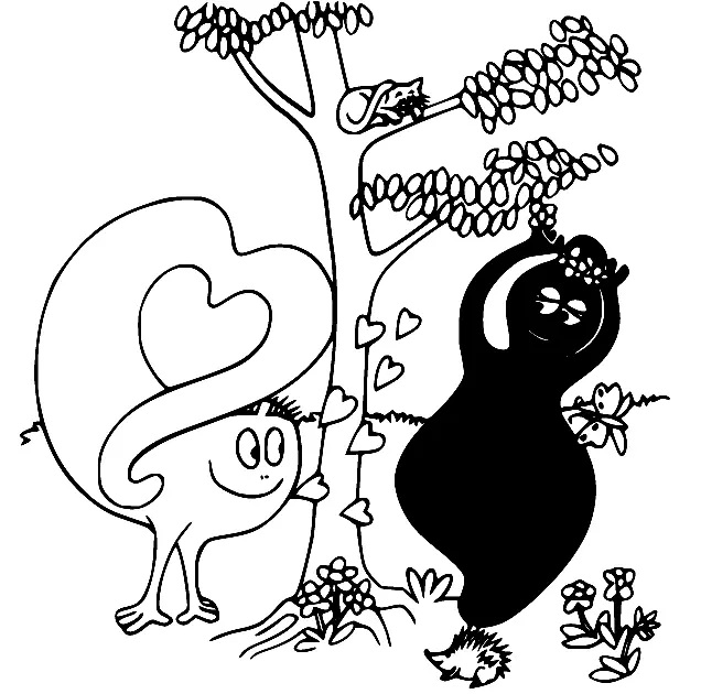 Çocuklar İçin Barbapapa Boyama Sayfaları 