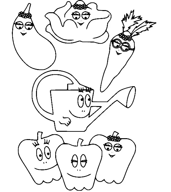 Çocuklar İçin Barbapapa Boyama Sayfaları 