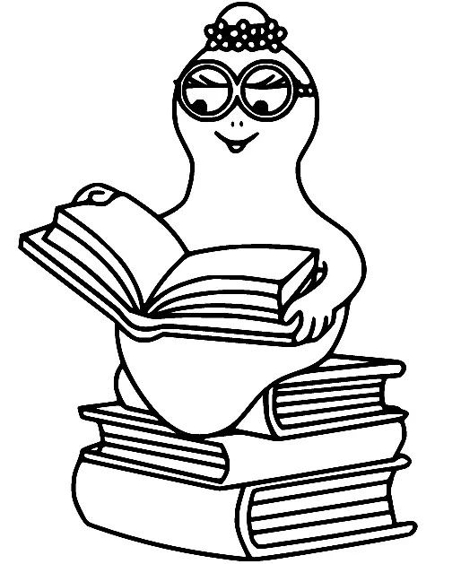 Çocuklar İçin Barbapapa Boyama Sayfaları 