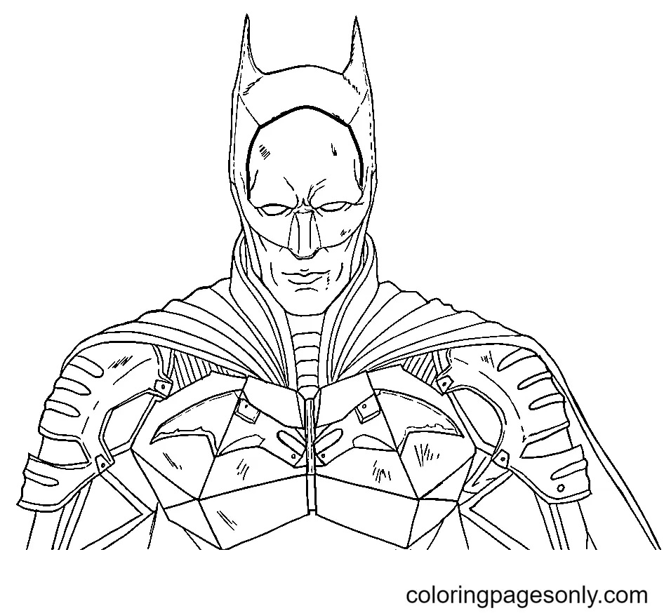 Çocuklar İçin Batman Boyama Sayfaları 