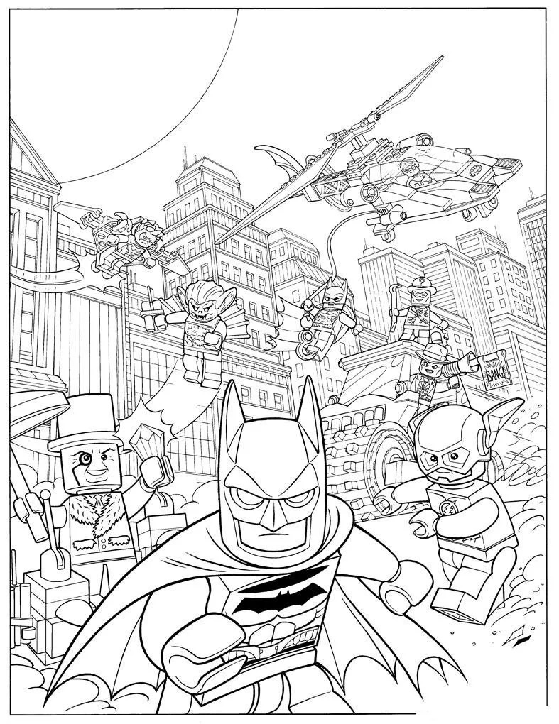 Çocuklar İçin Batman Boyama Sayfaları 