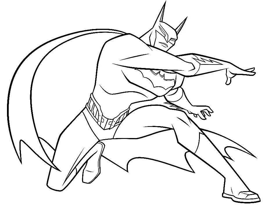 Çocuklar İçin Batman Boyama Sayfaları 