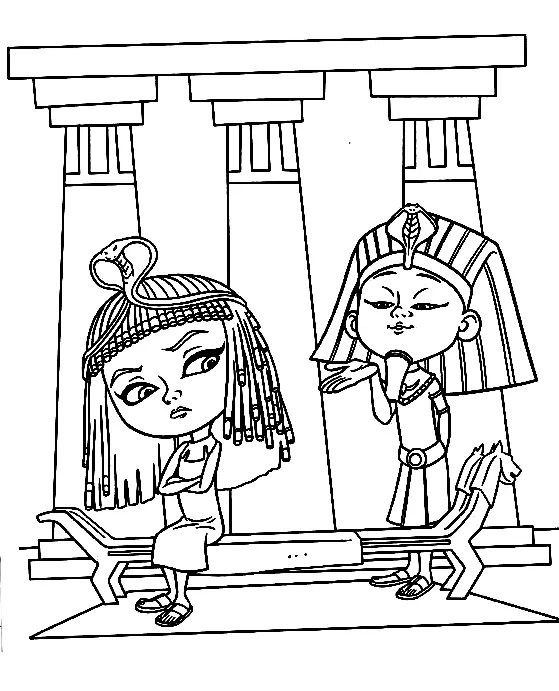 Çocuklar İçin Bay Peabody and Sherman Boyama Sayfaları 
