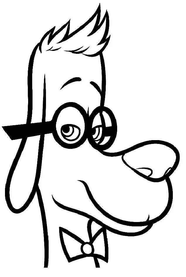 Çocuklar İçin Bay Peabody and Sherman Boyama Sayfaları 