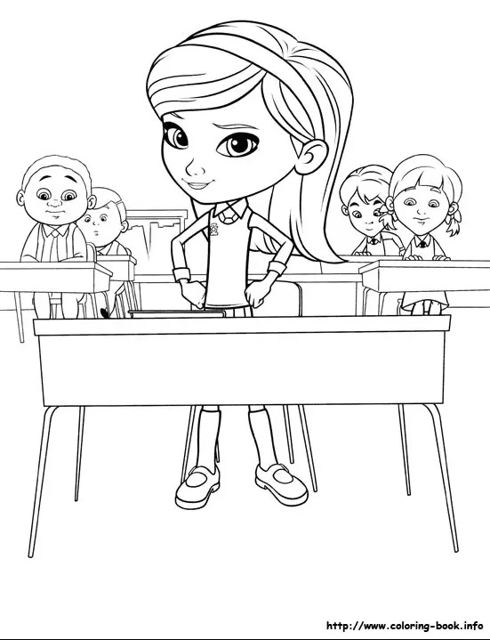 Çocuklar İçin Bay Peabody and Sherman Boyama Sayfaları 