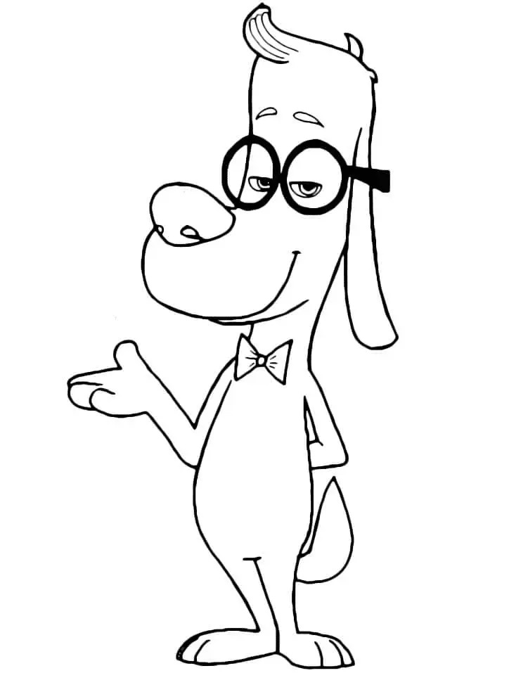 Çocuklar İçin Bay Peabody and Sherman Boyama Sayfaları 