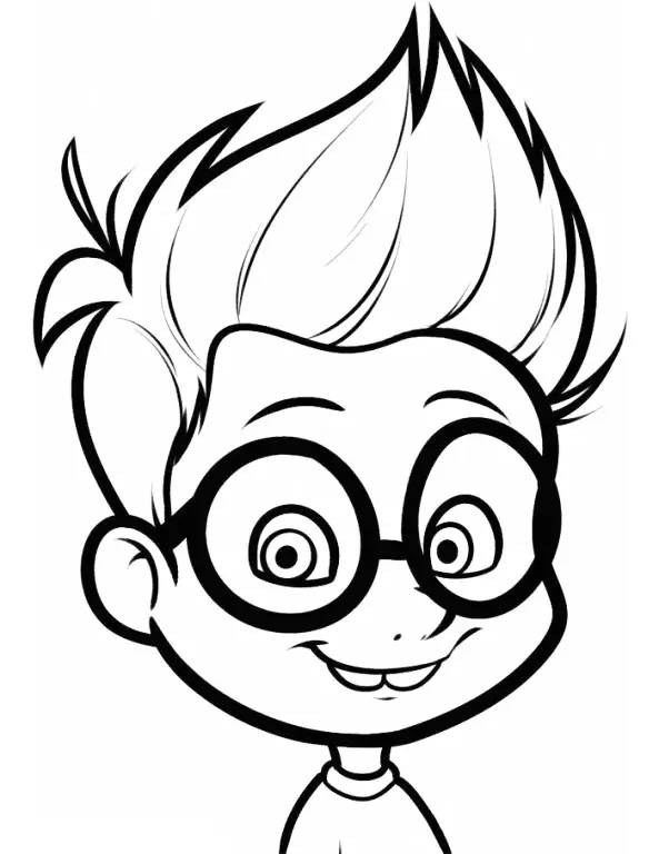 Çocuklar İçin Bay Peabody and Sherman Boyama Sayfaları 
