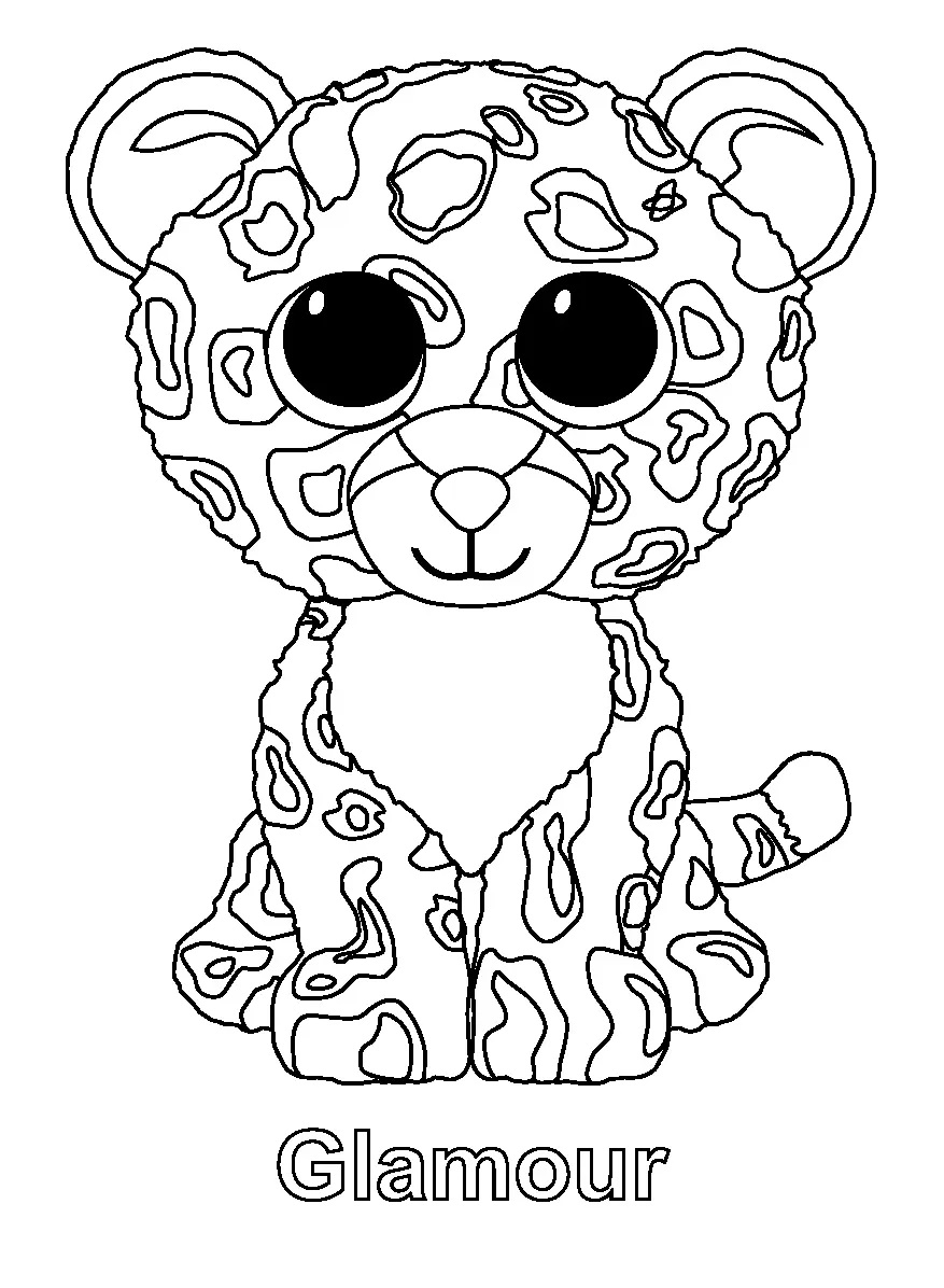 Çocuklar İçin Beanie Boos Boyama Sayfaları 