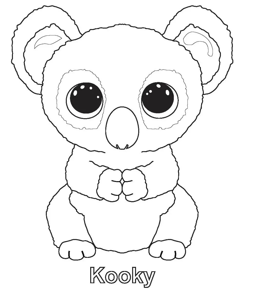 Çocuklar İçin Beanie Boos Boyama Sayfaları 