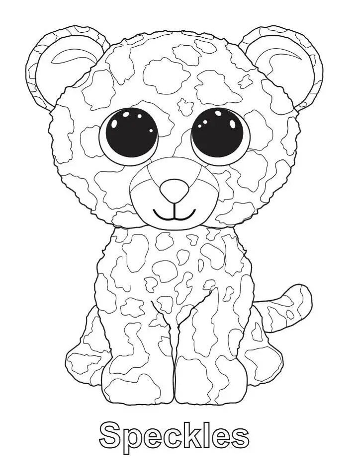 Çocuklar İçin Beanie Boos Boyama Sayfaları 