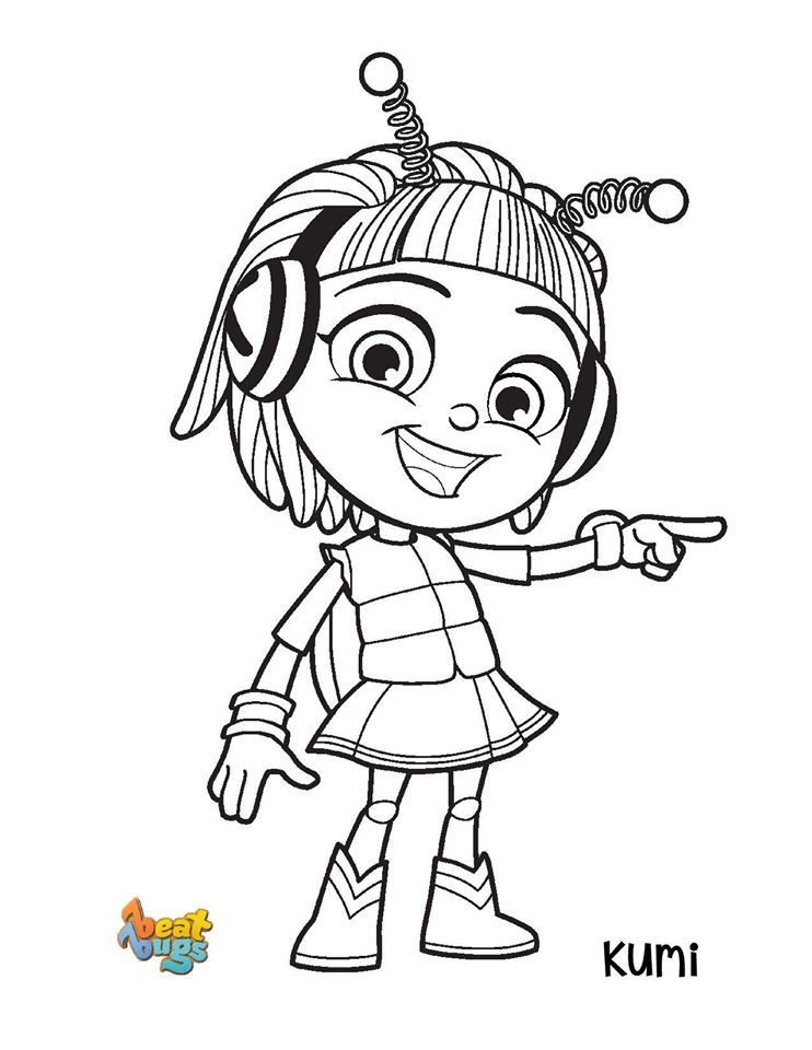 Çocuklar İçin Beat Bugs Boyama Sayfaları 