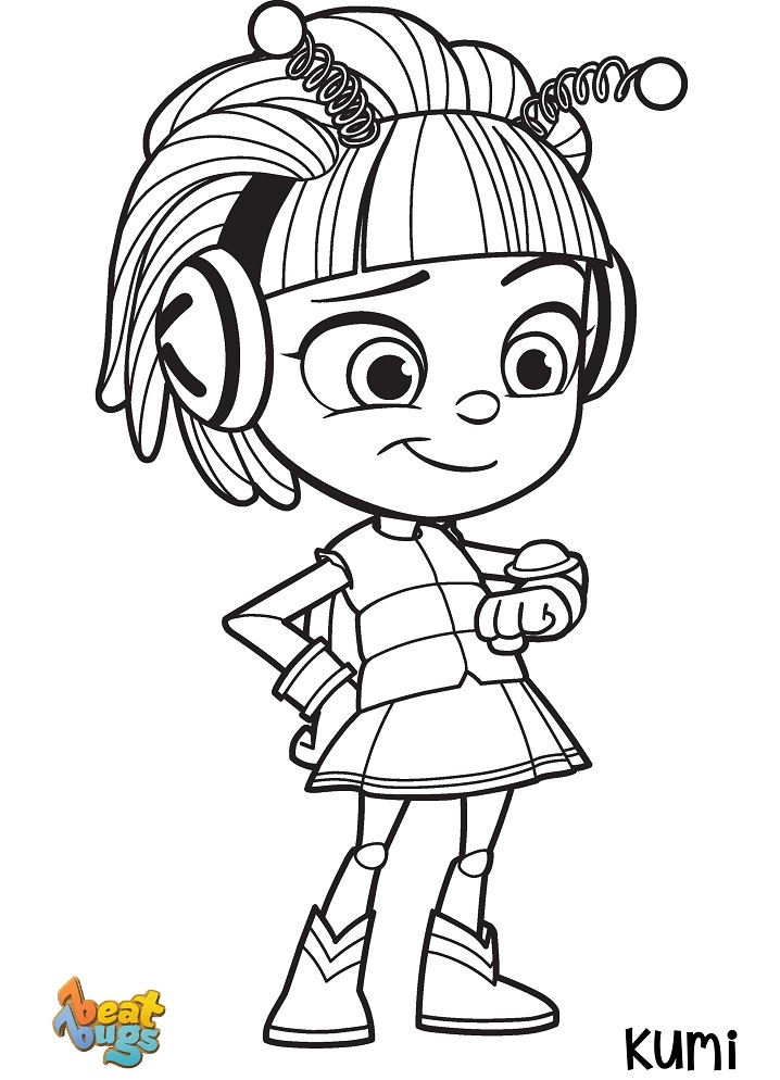 Çocuklar İçin Beat Bugs Boyama Sayfaları 