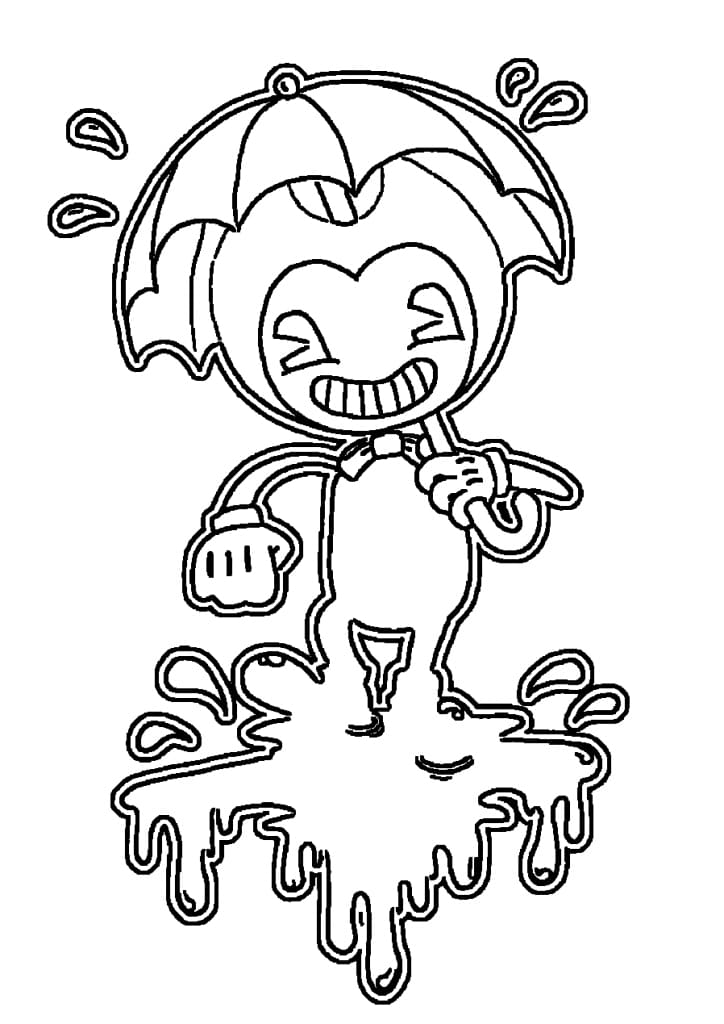 Çocuklar İçin Bendy Boyama Sayfaları 