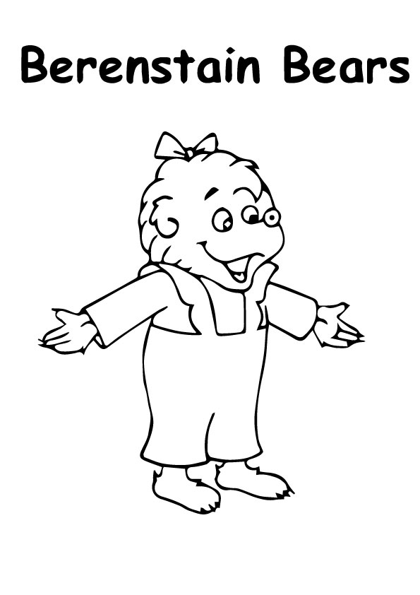 Çocuklar İçin Berenstain Ayıları Boyama Sayfaları 