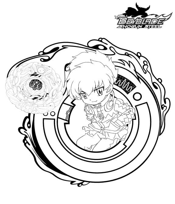 Çocuklar İçin Beyblade Boyama Sayfaları 