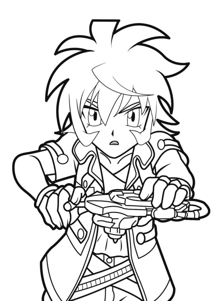 Çocuklar İçin Beyblade Boyama Sayfaları 