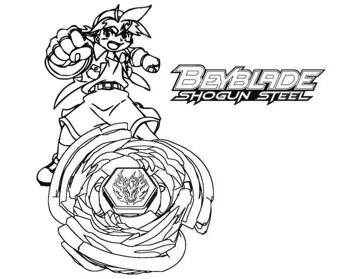 Çocuklar İçin Beyblade Boyama Sayfaları 