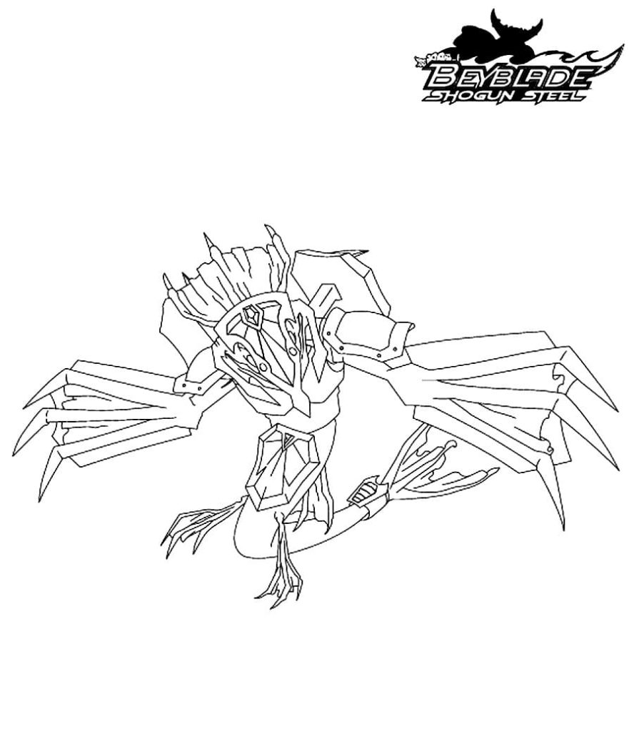 Çocuklar İçin Beyblade Boyama Sayfaları 