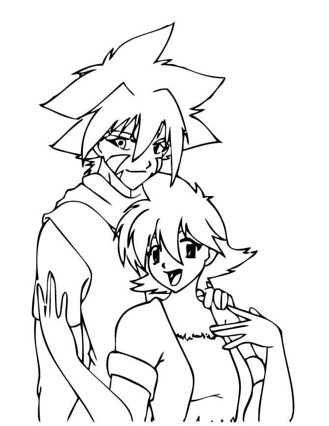 Çocuklar İçin Beyblade Boyama Sayfaları 