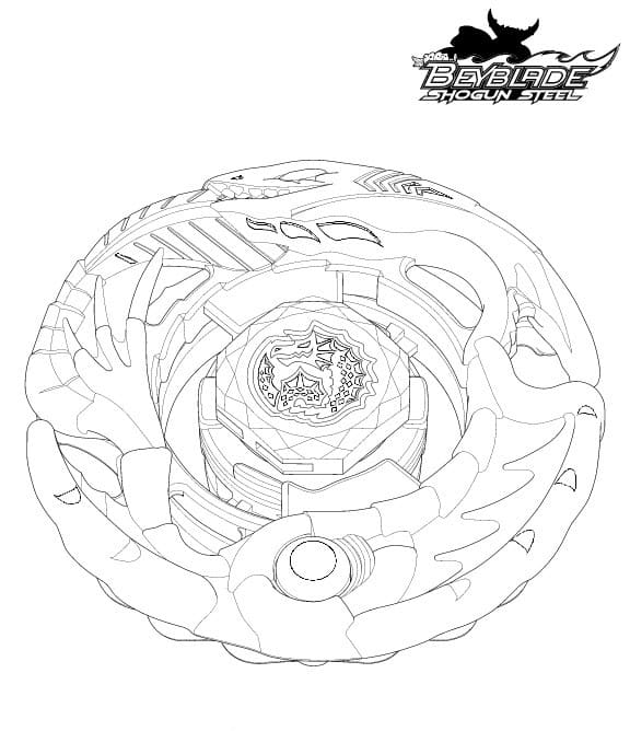 Çocuklar İçin Beyblade Boyama Sayfaları 