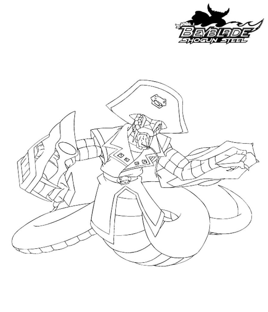 Çocuklar İçin Beyblade Boyama Sayfaları 