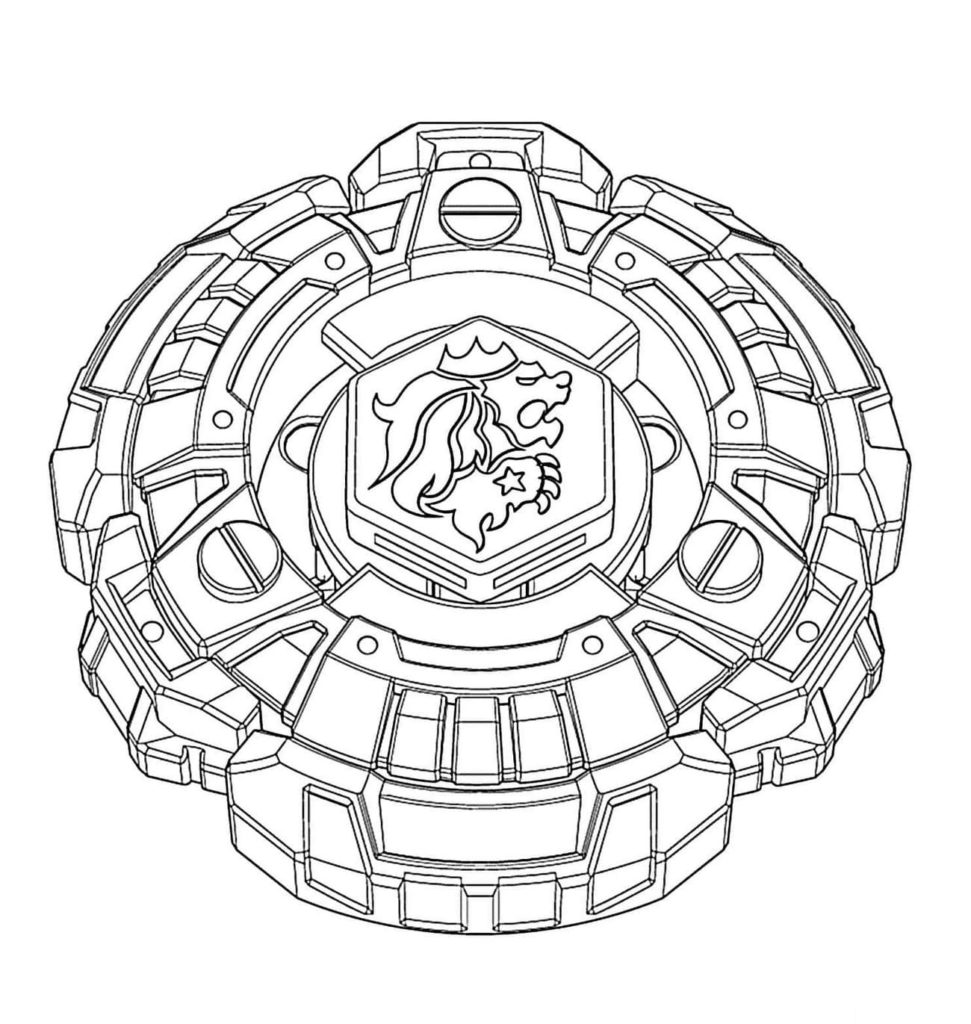 Çocuklar İçin Beyblade Boyama Sayfaları 