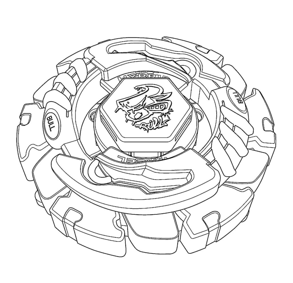 Çocuklar İçin Beyblade Boyama Sayfaları 