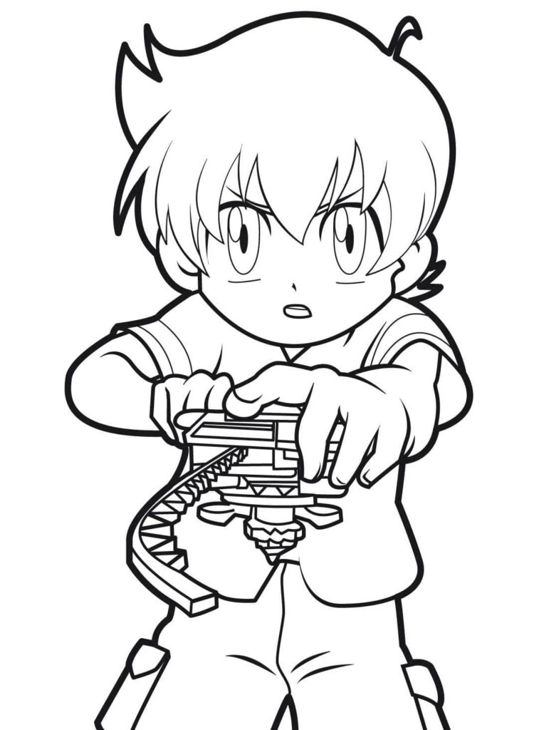 Çocuklar İçin Beyblade Boyama Sayfaları 