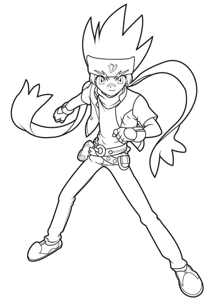 Çocuklar İçin Beyblade Boyama Sayfaları 