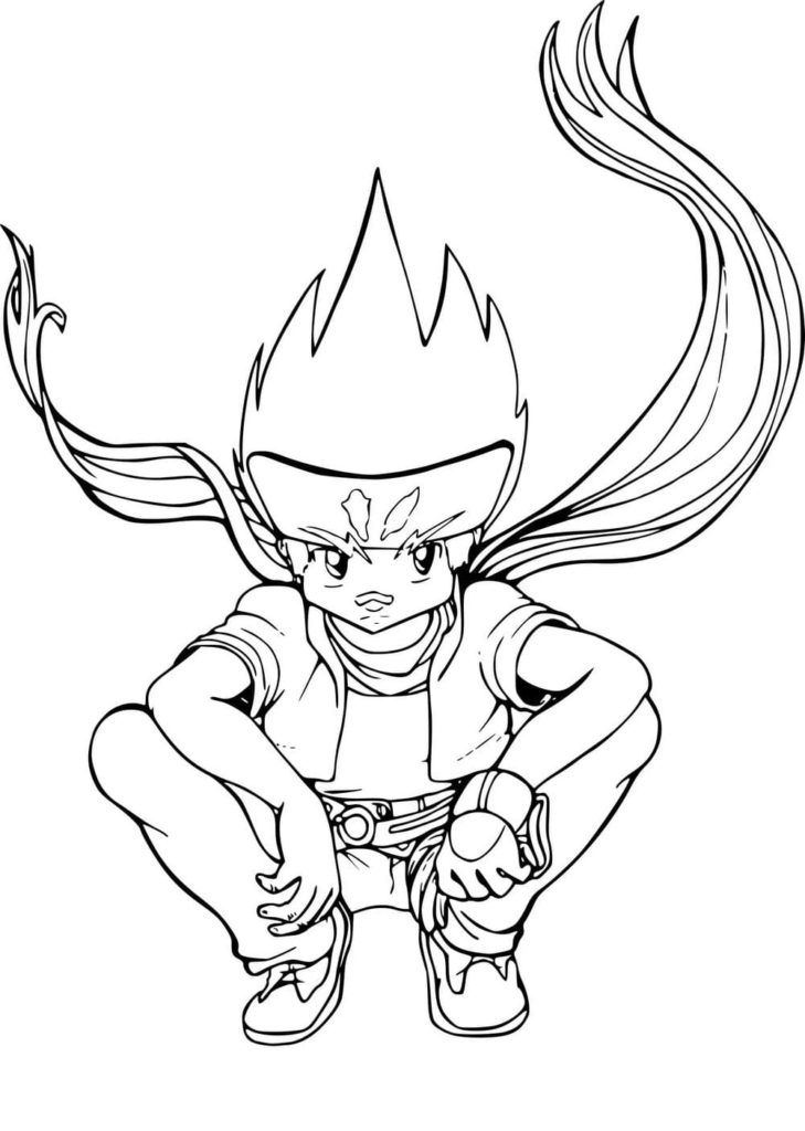 Çocuklar İçin Beyblade Boyama Sayfaları 